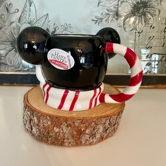 NEW Christmas Disney Mickey Mouse Head 3D Mug - Picture 3 of 3